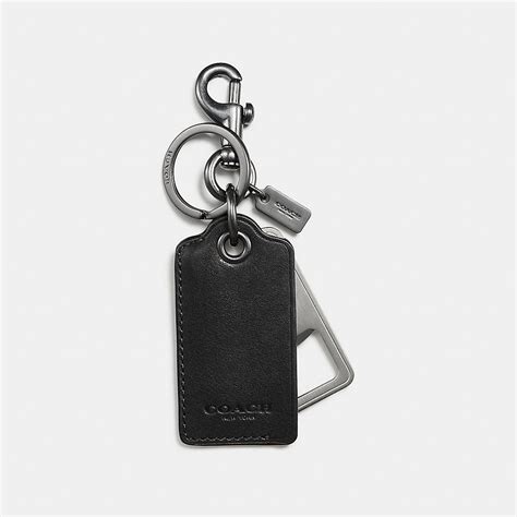 coach picture keychain for men.